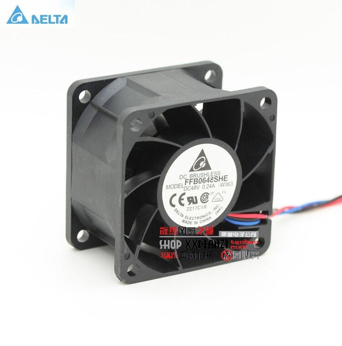 Delta FFB0648SHE 60x60x38mm 48V DC Axial Cooling Fan