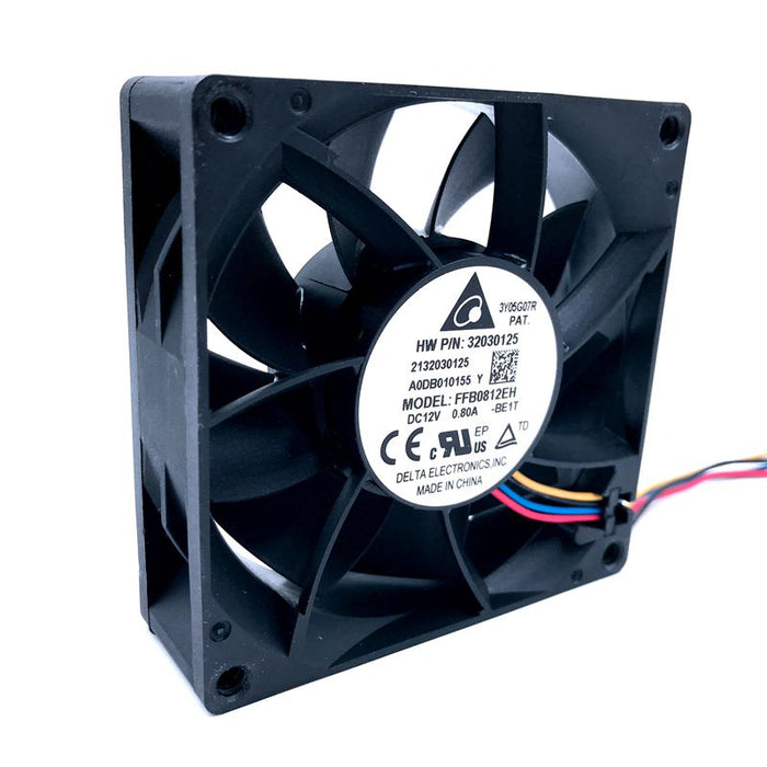 Delta FFB0812EH-BE1T 80x80x25mm 12V DC 0.80A 4-Wire DC Axial Fan