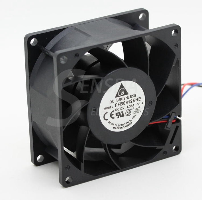 Delta FFB0812EHE 80x80x38mm 12V DC 1.35A Axial Cooling Fan
