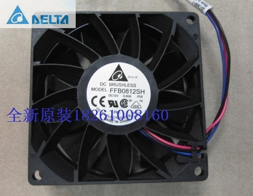 Delta FFB0812SH 80x80x25mm 12V DC 0.60A Axial Cooling Fan