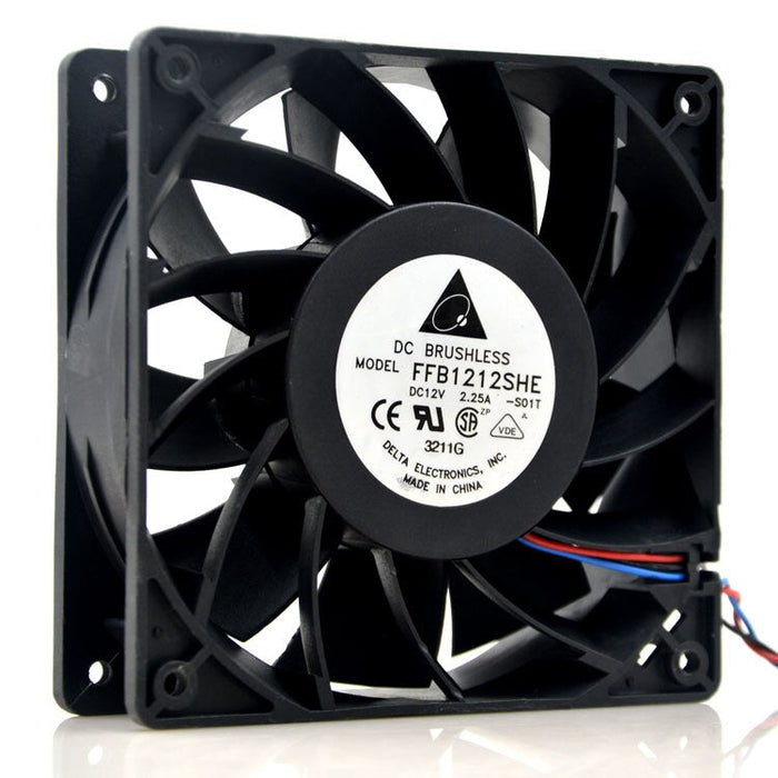 Delta FFB1212SHE 120x120x38mm 12V DC 2.25A Axial Cooling Fan