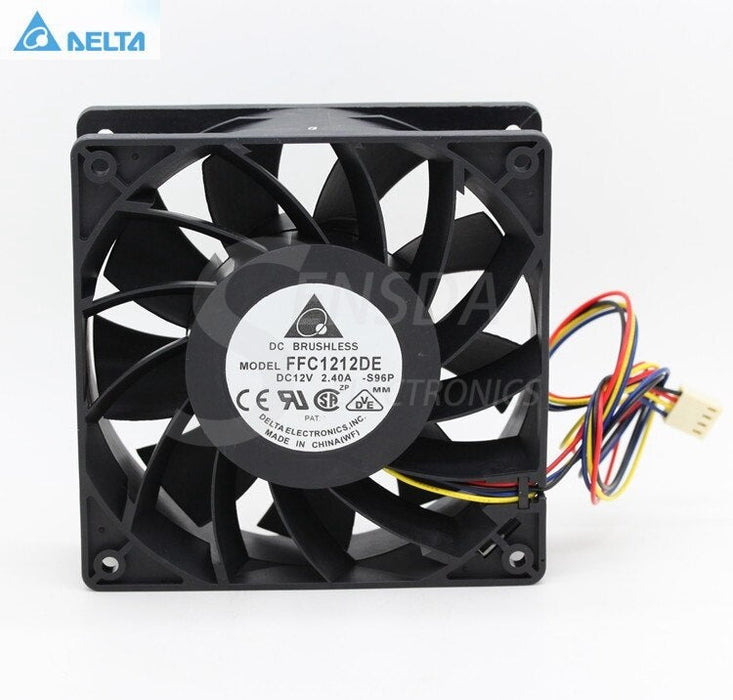 Delta FFC1212DE 120x120x38mm 12V DC 2.4A Axial Cooling Fan