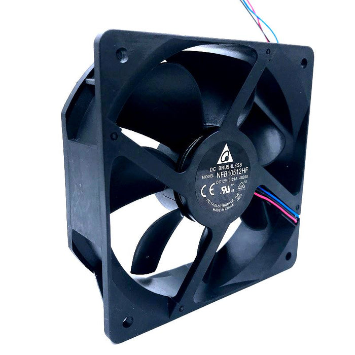 Delta NFB10512HF 105x105x32mm 12V DC 0.39A 3-Wire Axial Cooling Fan