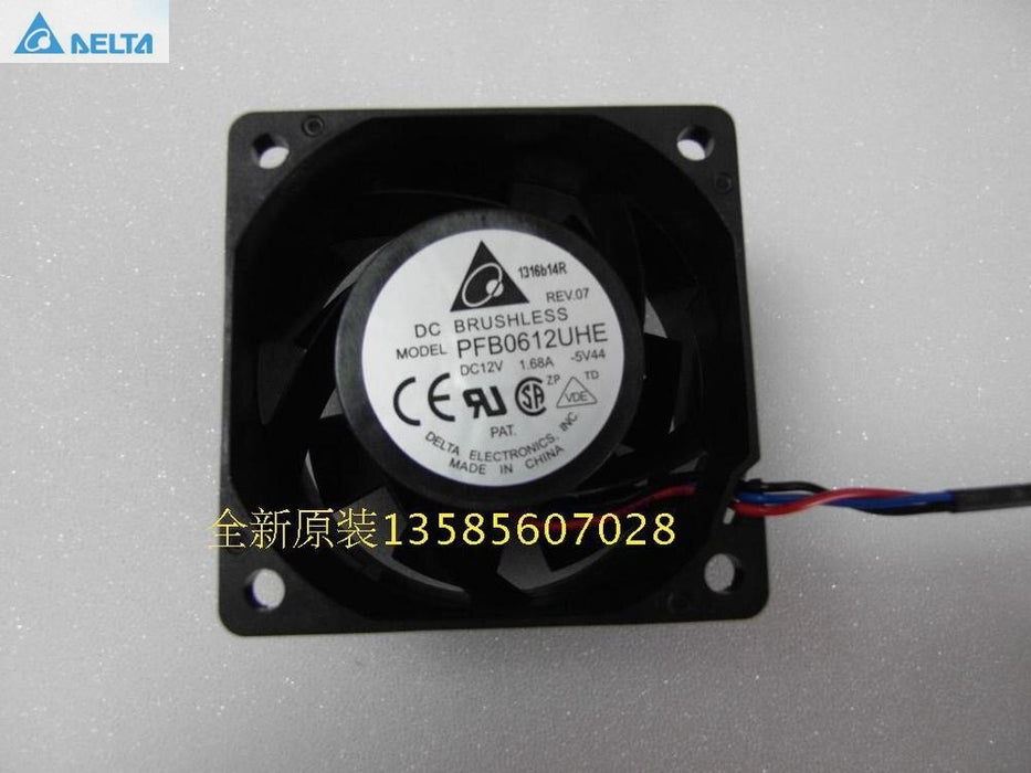 Delta PFB0612UHE 60x60x38mm 12V DC 1.68A Axial Cooling Fan