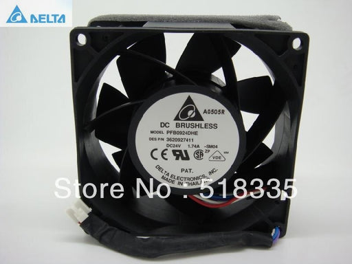 Delta PFB0924DHE 92x92x38mm 24V DC 1.74A 4-Wire Axial Cooling Fan