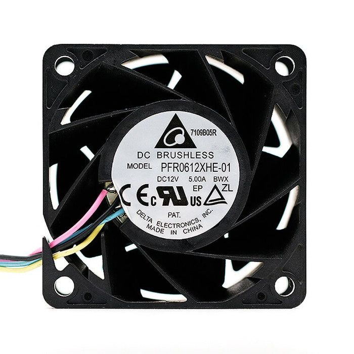 Delta PFR0612XHE-01 60x60x38mm 12V DC 5.00A Axial Cooling Fan