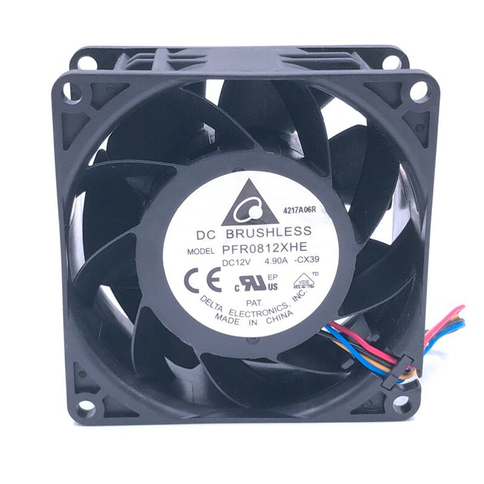 Delta PFR0812XHE 80x80x38mm 12V DC 4.9A Axial Cooling Fan