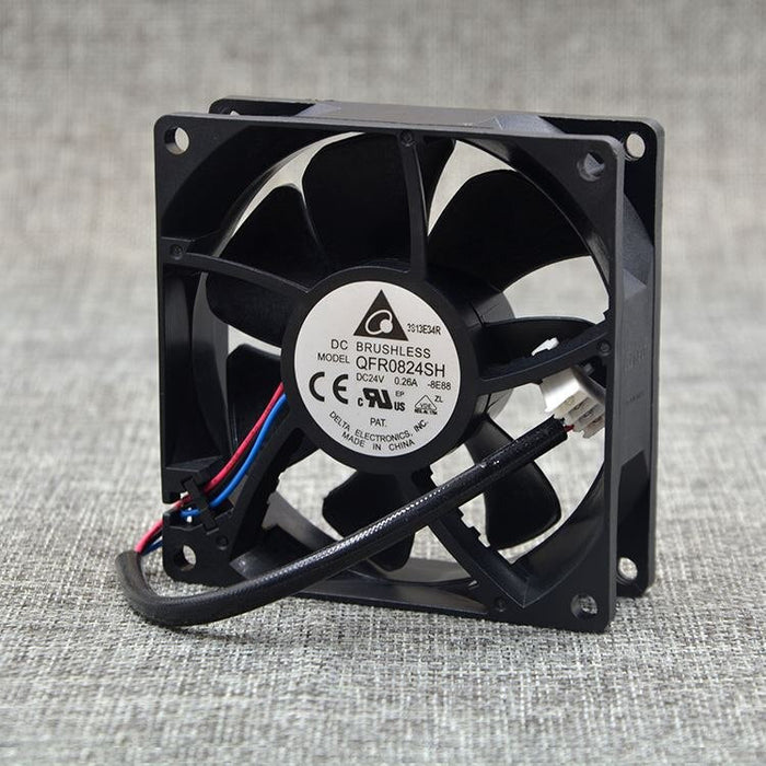 Delta QFR0824SH 80x80x25mm 24V DC 0.26A Axial Cooling Fan