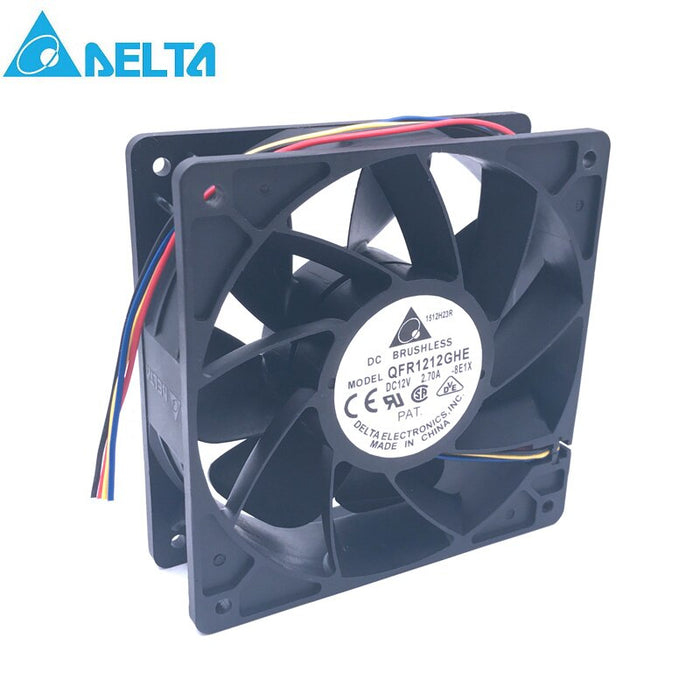 Delta QFR1212GHE 120x120x38mm 12V DC 2.7A Axial Cooling Fan