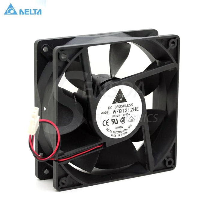 Delta WFB1212HE 120x120x38mm 12V DC 0.60A Axial Cooling Fan