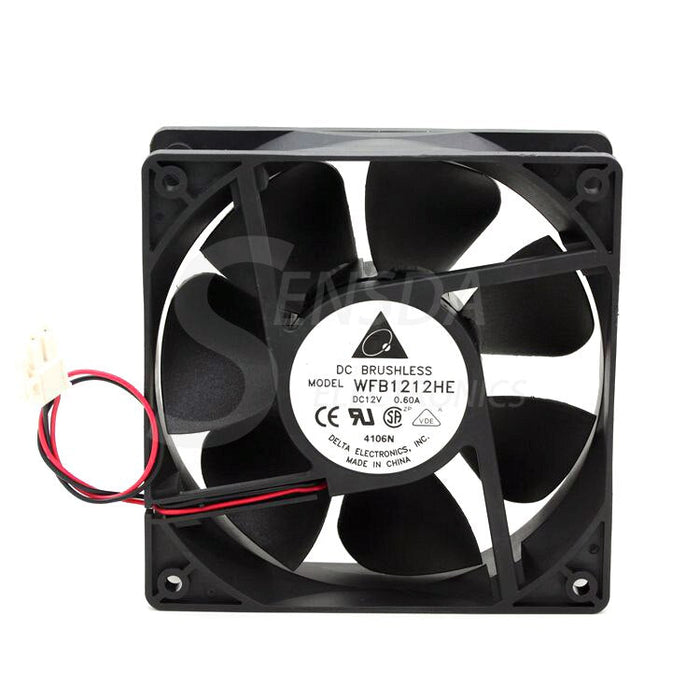 Delta WFB1212HE 120x120x38mm 12V DC 0.60A Axial Cooling Fan