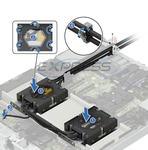 Direct Liquid Cooling (DLC) Heatsink | Refurbished Dell PowerEdge R6725