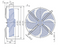 FN030-4ED.WA.A7  ZIEHL-ABEGG Axial Fan 0.09kW 230/V 0.39A 1290rpm