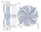 FN030-4EK.WC.V7 ZIEHL-ABEGG Axial Fan 0.09kW 230/V 0.42A 1330rpm