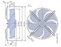 FN030-4EW.WA.A7 ZIEHL-ABEGG Axial Fan 0.09kW 230/V 0.39A 1290rpm