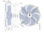 FN030-6ID.0E.A7  ZIEHL-ABEGG Axial Fan 150W 200/277V 1.15/0.84A 1900rpm