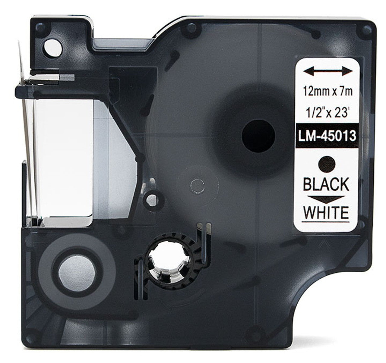 Dymo Black Print/ White Tape 1/2 X 23 - 45013