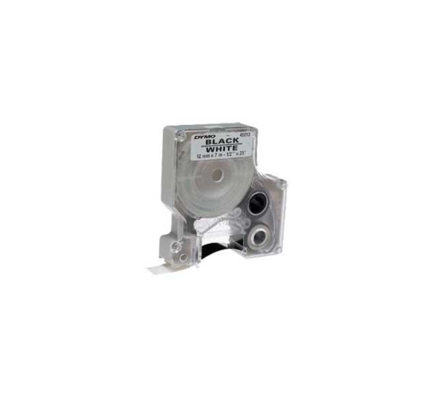 Dymo Black Print/ White Tape, 3/8 X 23 - 41913