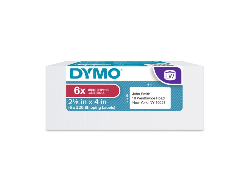 Dymo Dy Lw 2-1/8In X 4In Wht Ship 220Ct 6Pk (30323) - 2050811