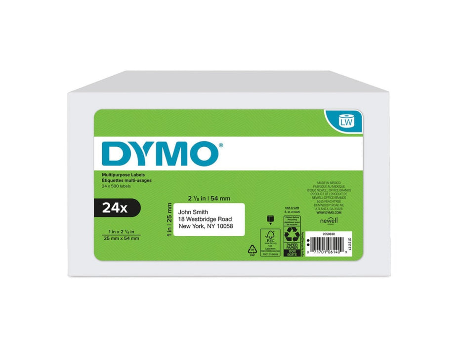 Dymo Dy Lw 2-5/16Inx 4In, Wht Ship 300Ct 24Pk (30256) - 2050769