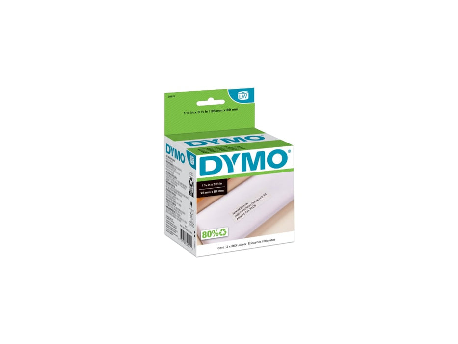 Dymo Dymo Labelwriter Address Permanent Adhesive Labels - 520 Label(S) - 30572