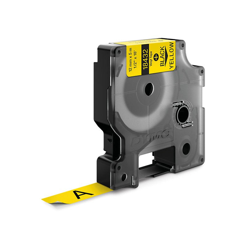 Dymo Dymo Rhino 1/2In X 18Ft, Yellow Vinyl Labels - 18432
