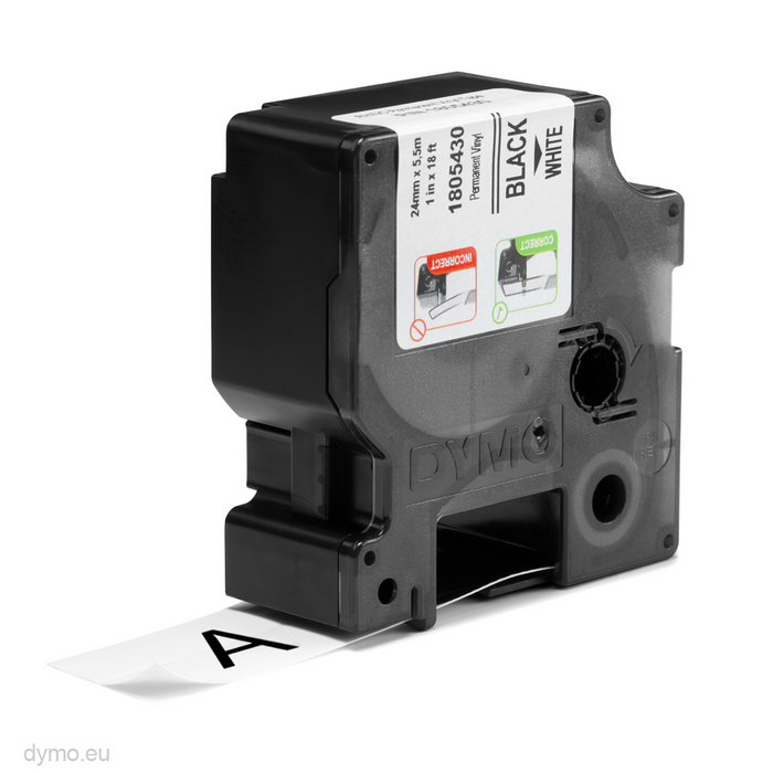 Dymo Rhino 1In White Vinyl-24Mm - 1805430