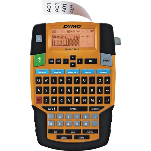 Dymo Rhino 4200 180 Dpi Industrial Label Maker/Printer Kit - 1835374