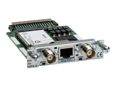 EHWIC-3G-HSPA-U= - Cisco 3.5G EHWIC NON-US HSPA/UMTS 850/900/1900