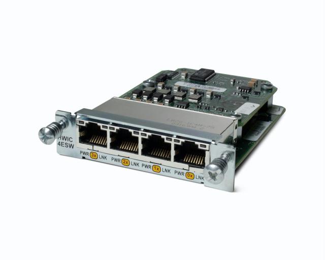 EHWIC-4ESG Cisco 4-Port Single-Wide 10/100/1000 Ethernet Switch EHWIC