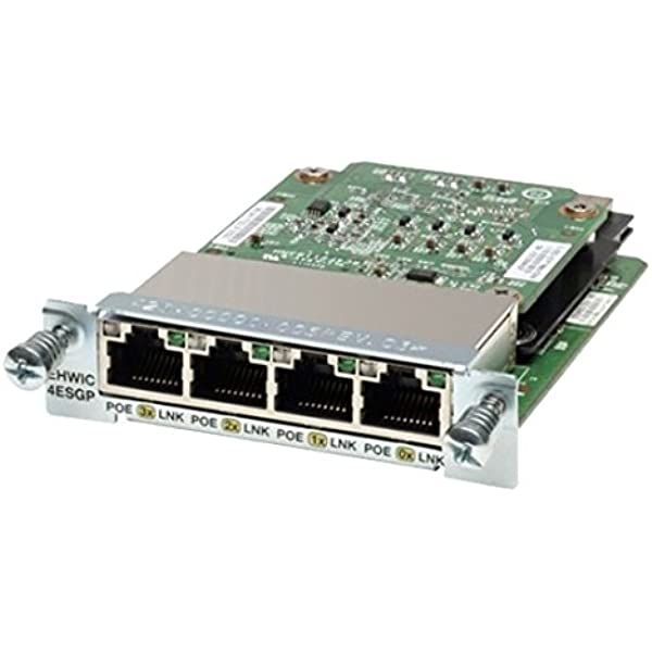 EHWIC-4ESG - Cisco 4-Ports 10/100/1000 Ethernet Enhanced High-Speed WAN Interface Card