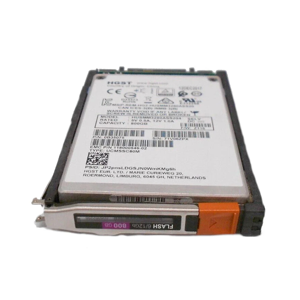 EMC 005051591 800GB SAS Unity 12Gbps 2.5Inch SSD | USED