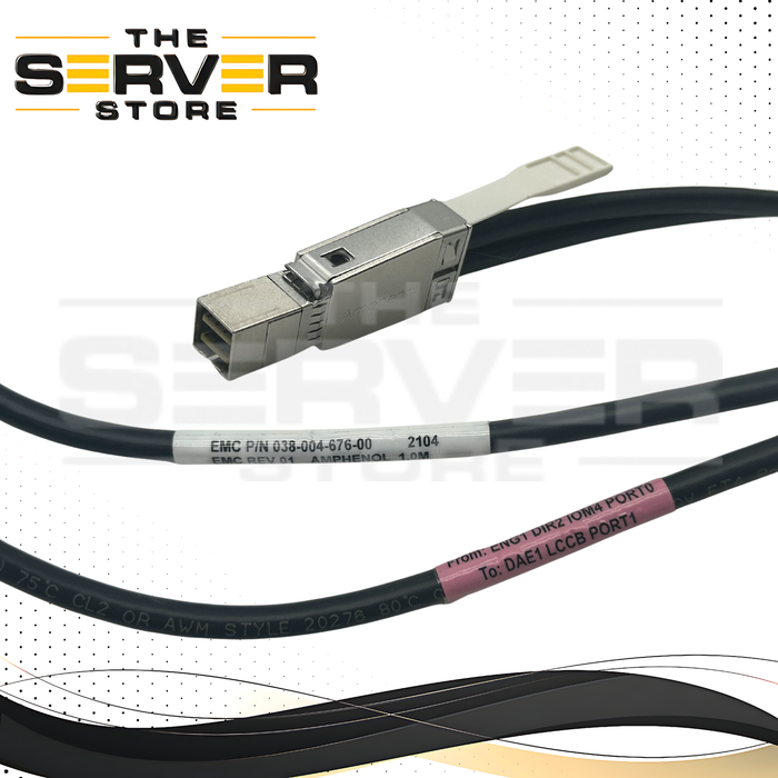 EMC SFF-8644 12G 1M Mini-SAS HD Cable 038-004-676-00