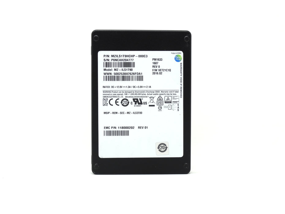 EMC Samsung PM1633 1.92TB 12Gb/s SAS 2.5'' SSD (MZILS1T9HCHP-000C3)