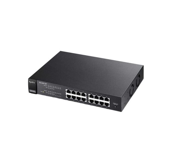 ES1100-16 - Zyxel ES1100 Series 16-Ports 1000BASE-T Ethernet Layer 2 Rack-mountable Network Switch