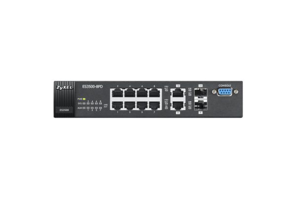 ES3500-8PD - Zyxel ES3500 Series 8-Ports 1000BASE-T Ethernet Managed Network Switch