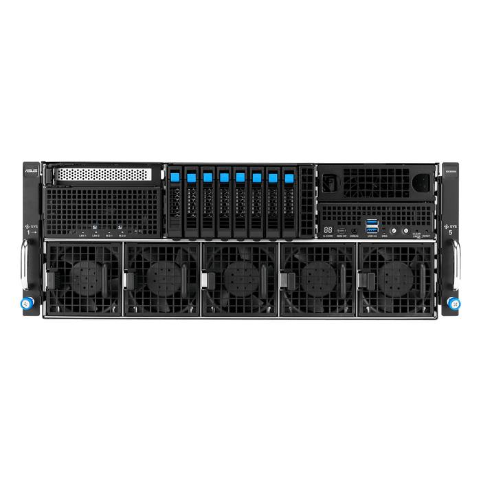 ASUS ESC8000-E12-32W 4U Dual Intel Xeon 128-Core 8×GPU NVMe PCIe Gen5 GPU Server