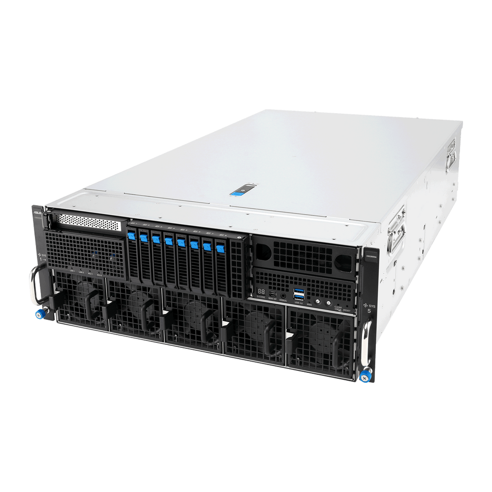 ASUS ESC8000-E12-32W 4U Dual Intel Xeon 128-Core 8×GPU NVMe PCIe Gen5 GPU Server