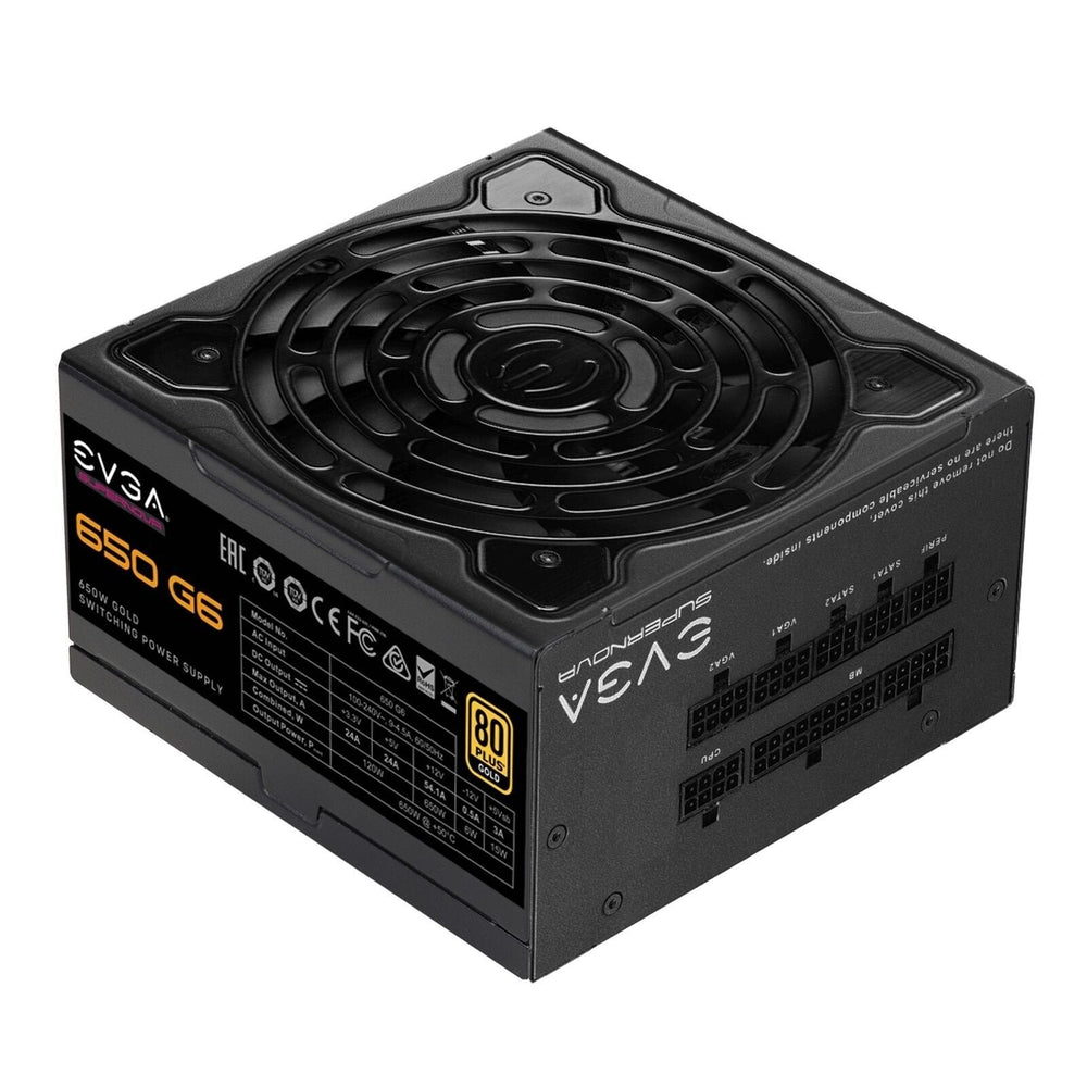 EVGA SuperNOVA 650 G6 650W 80 Plus Gold Fully Modular ATX Power Supply - 220-G6-0650-X1