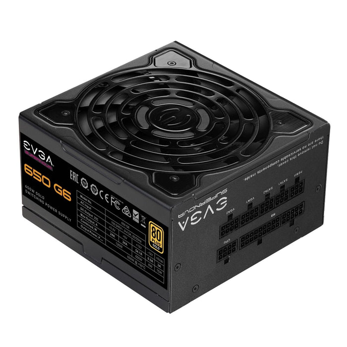 EVGA SuperNOVA 650 G6 650W 80 Plus Gold Fully Modular ATX Power Supply - 220-G6-0650-X1