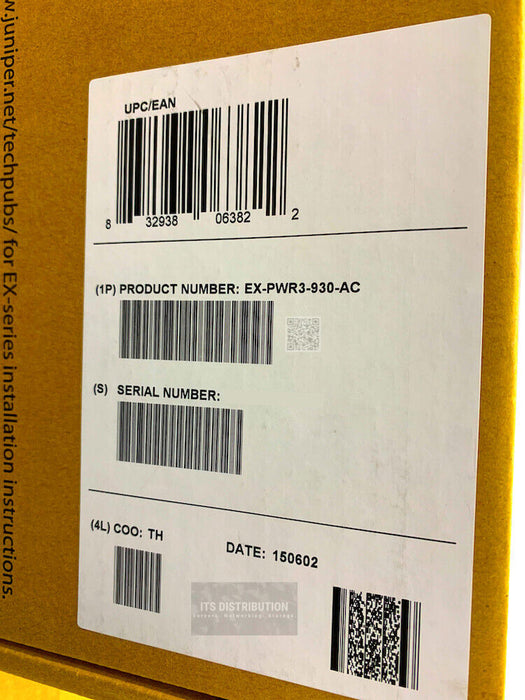 EX-PWR3-930-AC I New Sealed Juniper Networks 930W AC PoE+ Power Supply EX4200