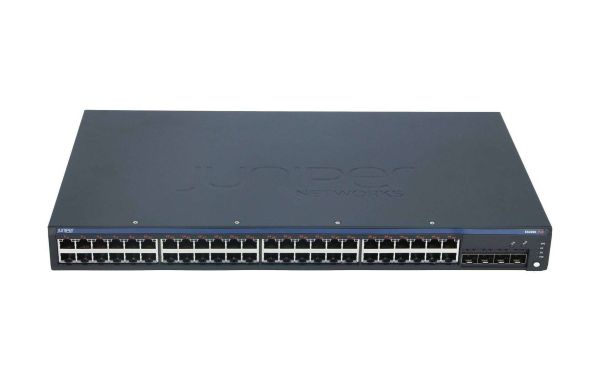 EX2200-48P-4G-TAA - Juniper 48-Port 10/100/1000Base-T PoE+ Rack mountable Network Switch with 4-Port 1GbE SFP Uplinks
