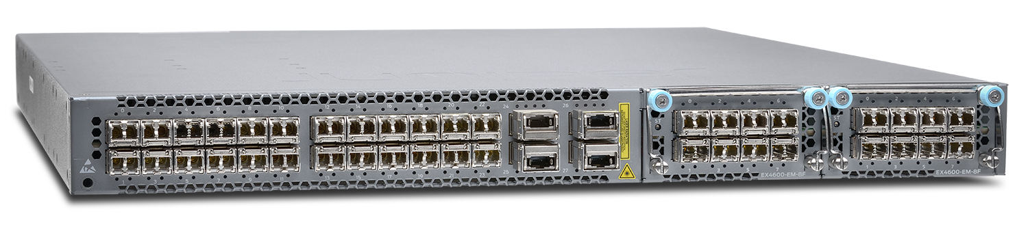 EX4600-40F-AFI Juniper EX4600 24-Port 10GBE SFP+/4xQSFP+ Switch, Back to Front Airflow