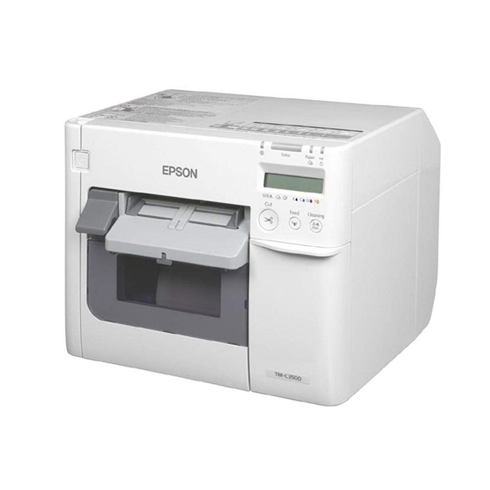 Epson ColorWorks C3500 360 dpi 4 ips USB, Ethernet Auto Cutter Desktop Color InkJet Label Printer - C31CD54011