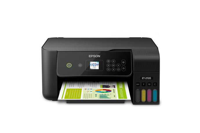 Epson EcoTank ET-2720 5760 x 1440 dpi 10ppm Wireless Color All-in-One Supertank Printer - C11CH42201
