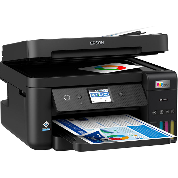 Epson EcoTank ET-4850 1200 x 2400 dpi 15.5 ISOppm All-in-One Cartridge-Free Supertank Printer - C11CJ60201