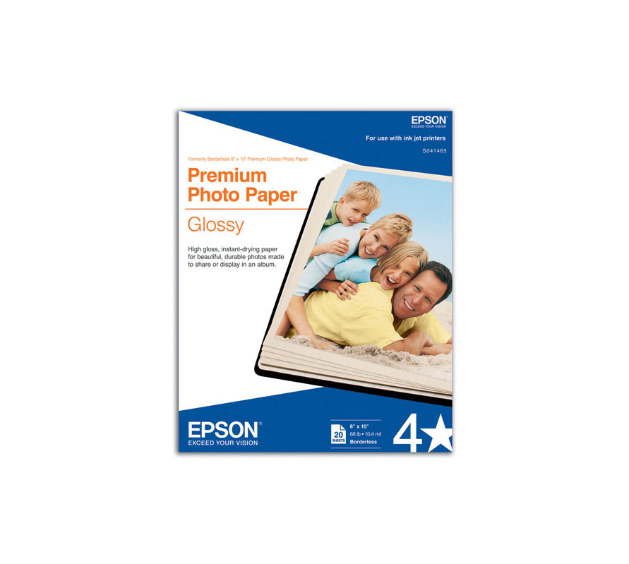 Epson Epson Premium Resin Coated Glossy Photo Paper - Bright White - 4 In X 6 In - 100 - S041727