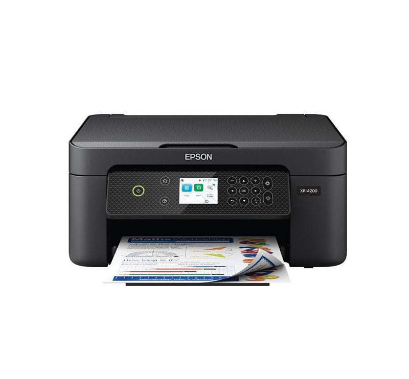 Epson Expression Home XP-4200 5760 x 1440 dpi 10 ppm USB, Wi-Fi Automatic Duplex Printing 2.4-inch LCD Display Desktop Color InkJet All-in-One Printer - C11CK65201
