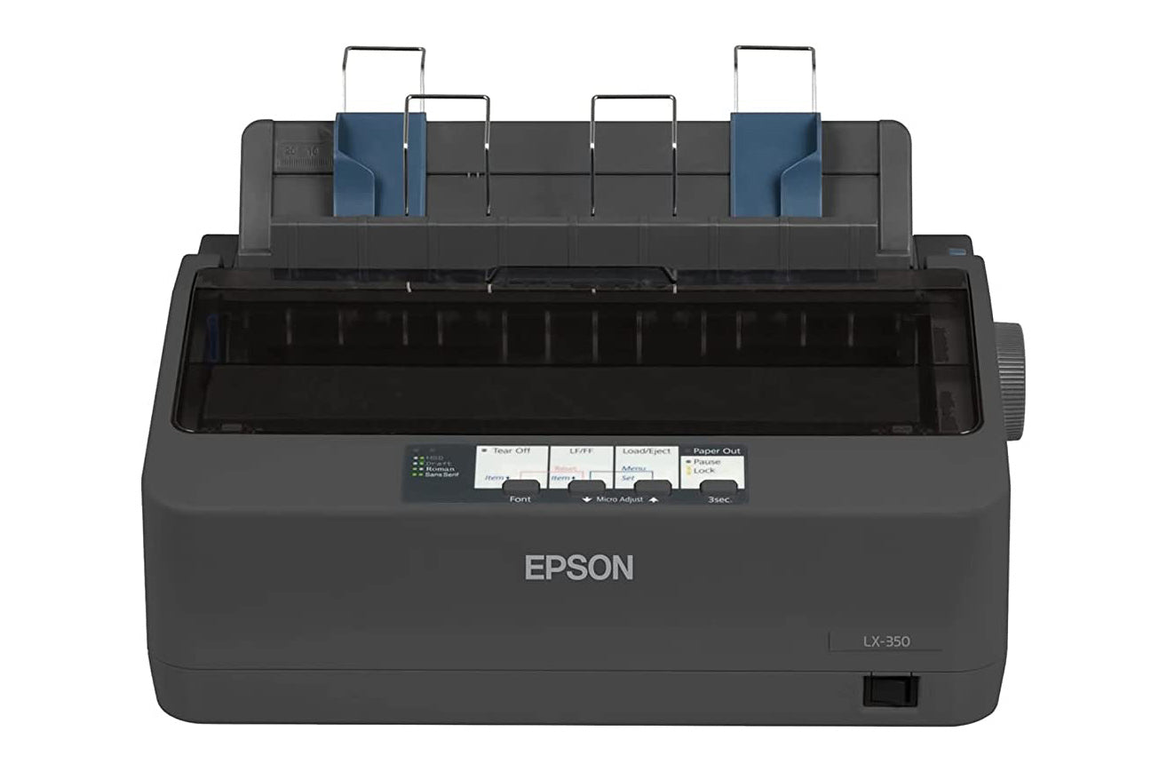 Epson LX-350 10 cpi 9-Pin USB, Serial, Parallel Desktop Impact Dot Matrix Printer - C11CC24001