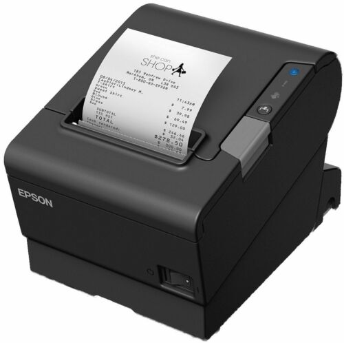Epson OmniLink TM-T88VI 180 dpi 826.8 ipm USB, Ethernet Auto Cutter Thermal Receipt Printer - C31CE94061